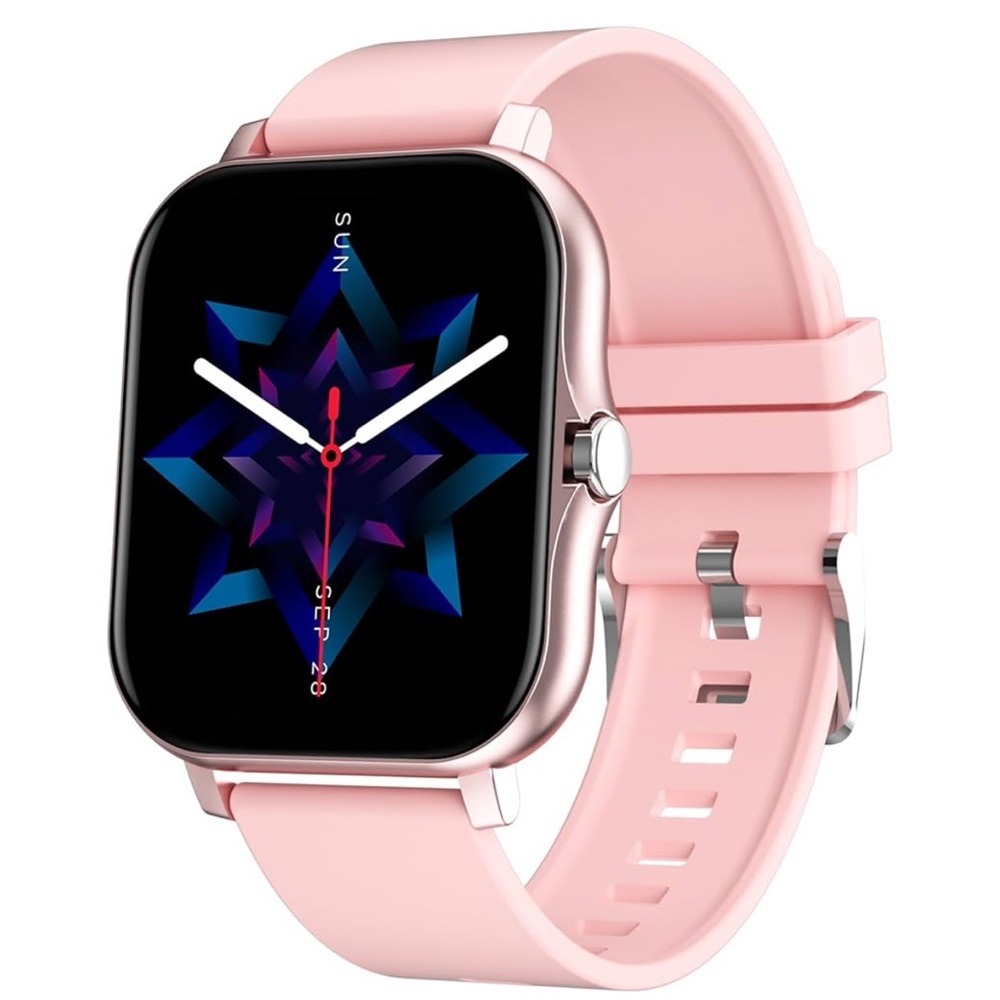 Smartwatch with Pink Strap